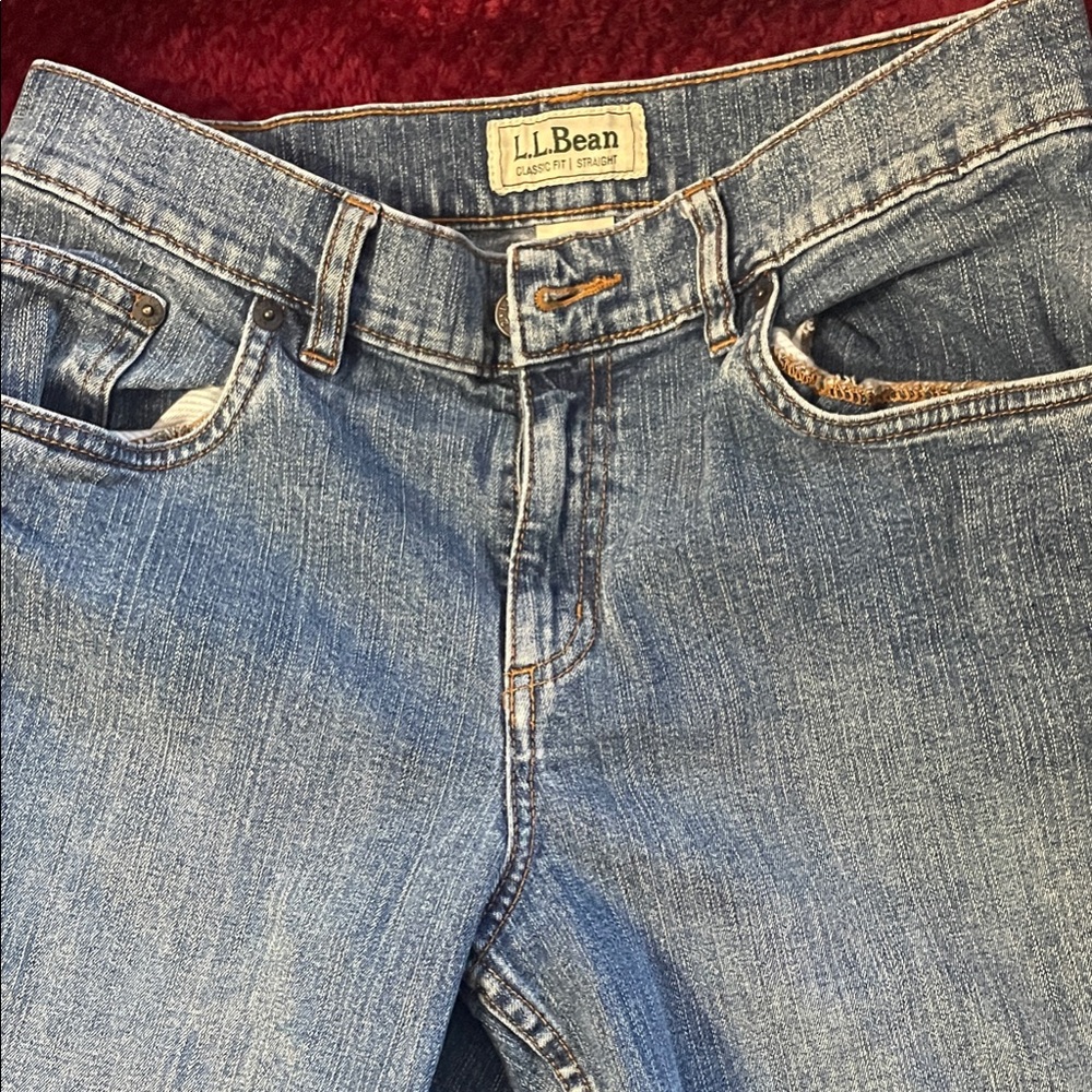 L.L. Bean Women's High Rise Cropped Denim Jeans